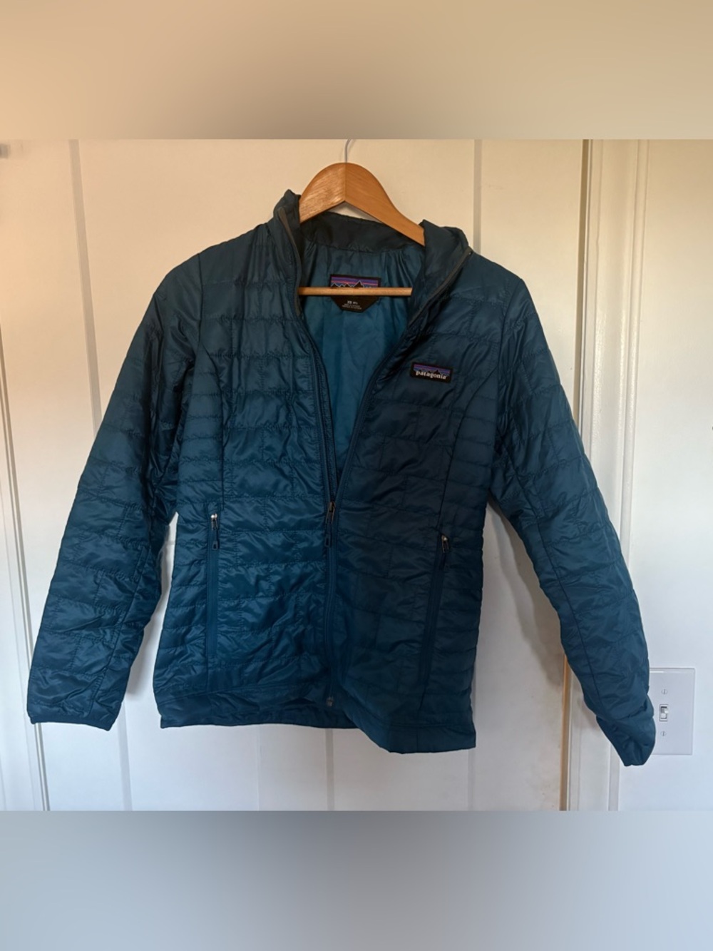 Patagonia Teal Lightweight Quilted Jacket